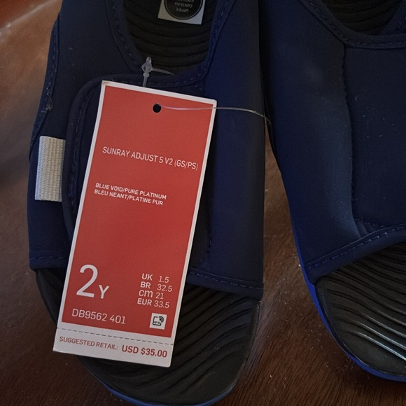 NWT Nike Youth Sunray Adjust Sandle — Youth Size 2 - Picture 4 of 9